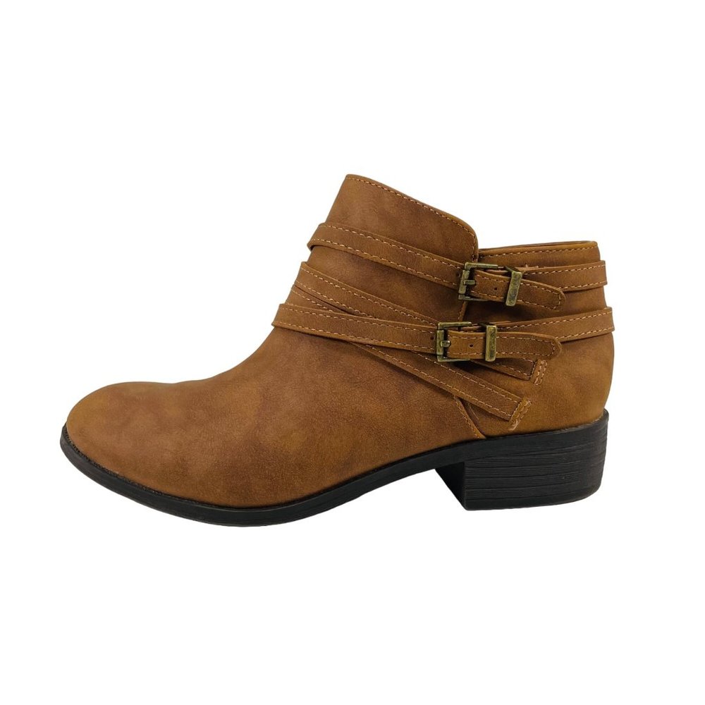 me Too - Women's Zippered Bootie - Brown - Size 5.5M - Picture 2 of 10